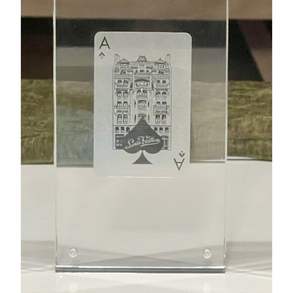 Louis Vuitton ACE OF SPADES Silver Damier Decorative Card/VIP/COLLECTORS PEICE - Picture 2 of 9